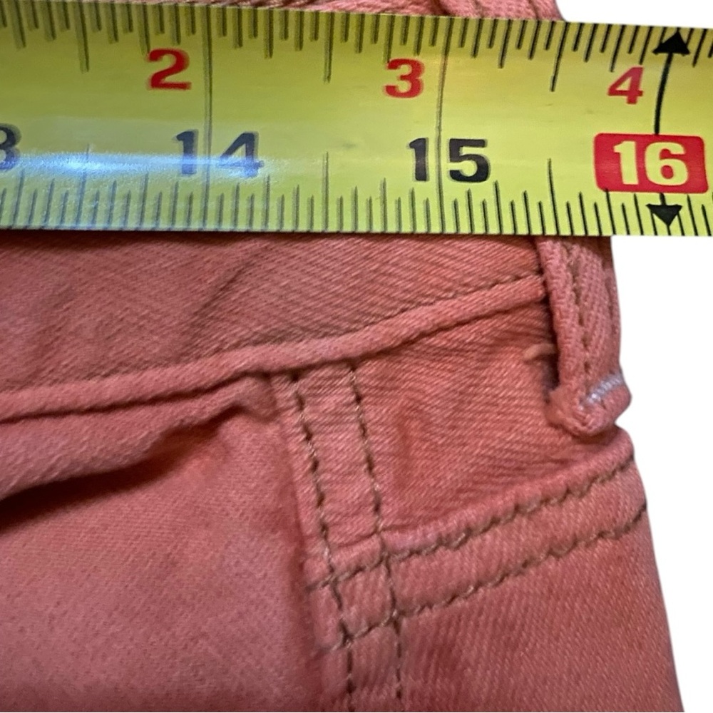 American Eagle Outfitters Orange Cropped Jeans - Picture 6 of 9